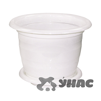 Горшок ВИОЛА 2л с под. БЕЛ БШ1335 (20) 