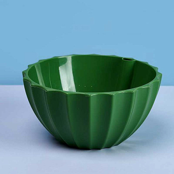 Кашпо "Ракушка" 3,4 л Малахит Пласт Авеню х8 