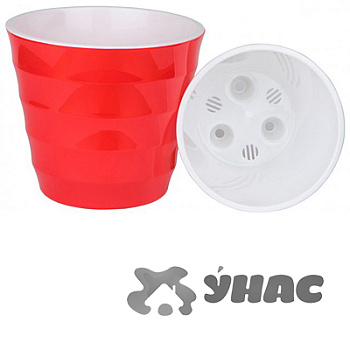 Горшок "Лаура" 1,4л Красный ЛР14-16Ливингрин(18) 