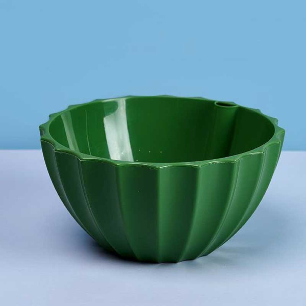 Кашпо "Ракушка" 3,4 л Малахит Пласт Авеню х8 