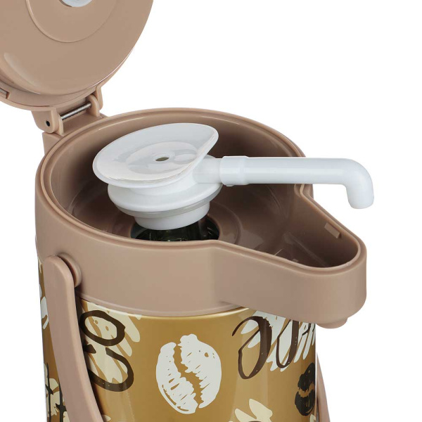 Термос "Мокко" 1,9 л стеклянная колба с пневмонасадкой 841-020