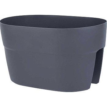 Ящик на перила 12 л вулканический серый х8 