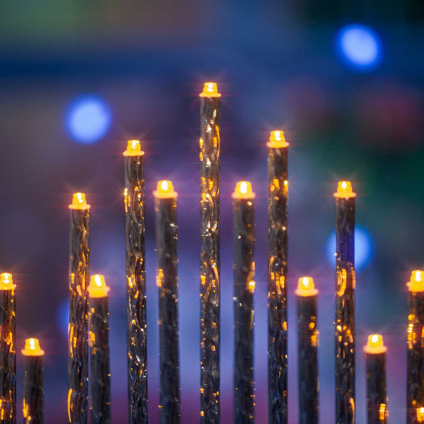 Гирлянда интерьерная "Свечи на подставке" 60-84-4 26см 17свечей (теп)