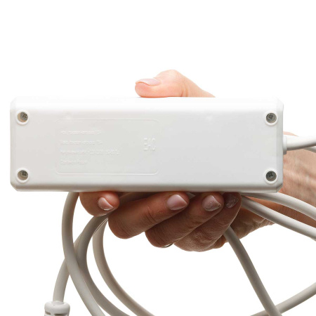 Удлинитель ПРЕМИУМ с КНОПКОЙ 2 гнезда 1,5 метра ПВС 3*0,75 с заземлением х30