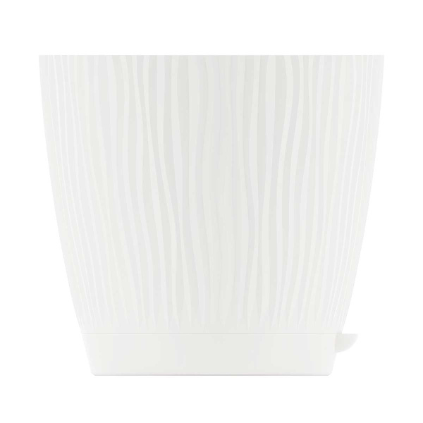 Горшок ФЛИС прикорневой полив 1,2 л белый БШ8437 х24 