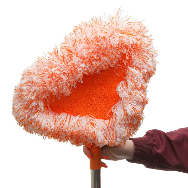 Швабра NA2597  треуголья насадка микрофибра телескопическая ручка