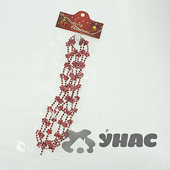 Цепь новогодняя Т179-3 1,8м Звезды красн. х24/624