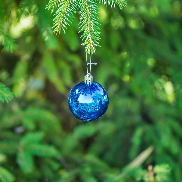 Шар Т173 6шт 6см (глянцевые) микс (120)