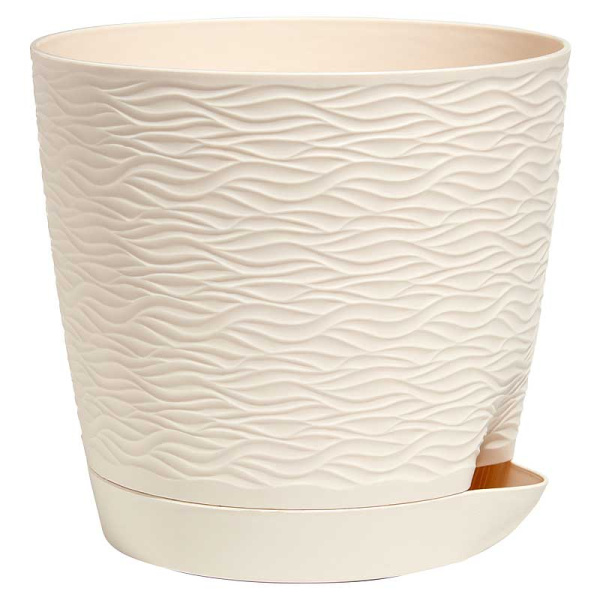 Кашпо Блюз 1,5л Кремовый КШ-9140 ВМС(18) 