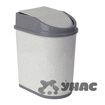 Контейнер для мусора 8 л.М2481 мрамор