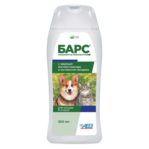 Барс шампунь репеллентный для собак и кошек 250мл АВ1292 x25