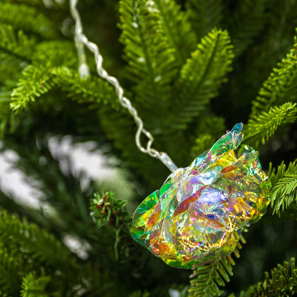 Гирлянда штора LLN-30-6 3*0,5м 10нитей по 5лампочек ВОЛШЕБНЫЙ ЦВЕТОК ЦВЕТНОЙ