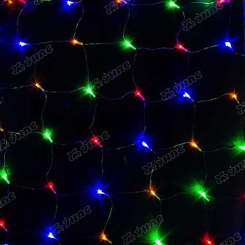 Гирлянда сетка LED LW-3-6 240 лампочек, прозрачный провод 2*2,5 цветной