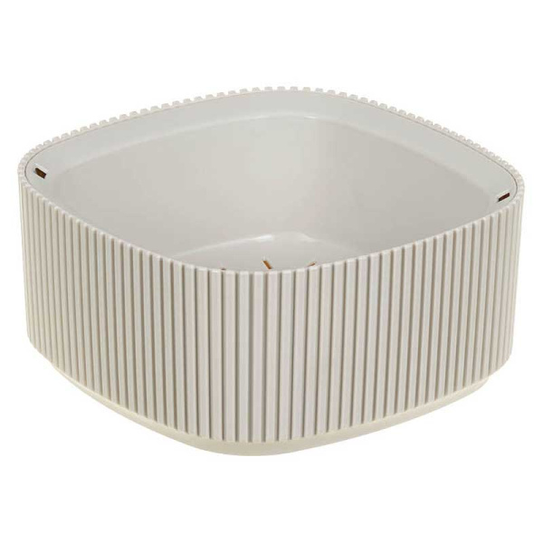 Кашпо СТРИП 165х165 0,9л со вставкой Крем М3249 х16 