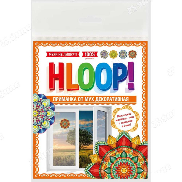 Наклейки от мух HLOOP (мандала) х50 ХЛПН4пМн