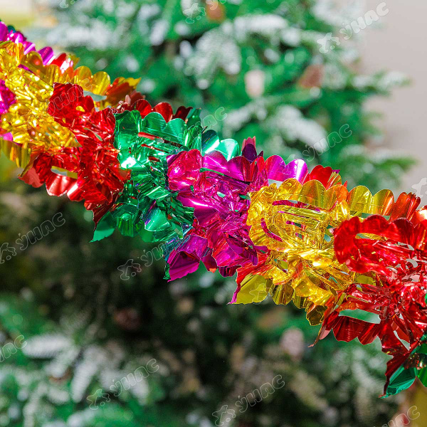 Гирлянда-растяжка из фольги М022 d20 см 3 м (цена за 2 шт)