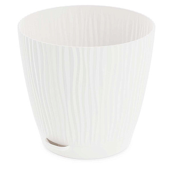 Горшок ФЛИС прикорневой полив 3 л белый БШ8443 х14 