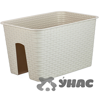 Кашпо на перила Ротанг 12л БЕЛ М3227 (9) Кашпо на перила Ротанг 12л БЕЛ М3227 (9)