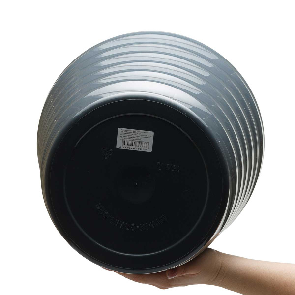 Горшок Лаура 16,6 л Антрацит ЛР30-12 Ливингрин х1 