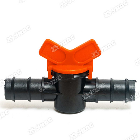 Соединитель с краном (SH4003) d20мм-d20мм (Цена за 10шт)