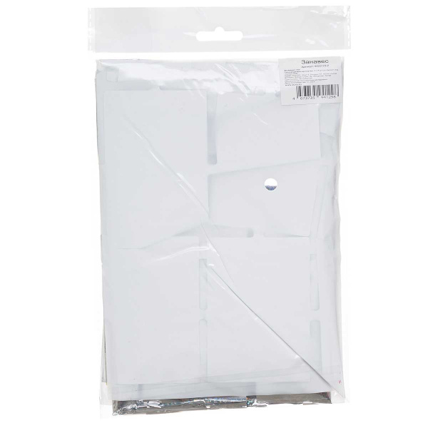 Занавес 9222-23-2 из фольги "Прямоугольник" 1*1,8м Серебро