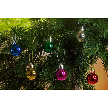 Шар Т252 12шт 3см (глянцевые) микс х300