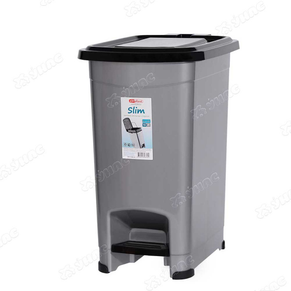 Контейнер для мусора с педалью 10л "Slim"Эльфпласт 557