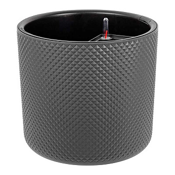 Кашпо автополив ФАСЕТ D360 29л Графит М3239 х1 