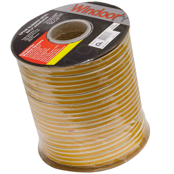 Уплотнитель PROFITRASТ/WIND Р бел 9*5,5мм 150м (6)