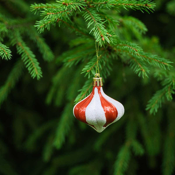 Набор елочных украшений 6ADZCKE9-J5-3 6 см 9 шт Шары Красные