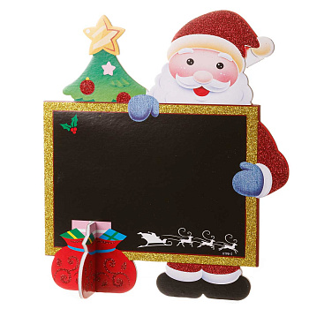Украшение интерьерное КТ98-2 ДедМороз с доской для пожеланий 29*29см (10)