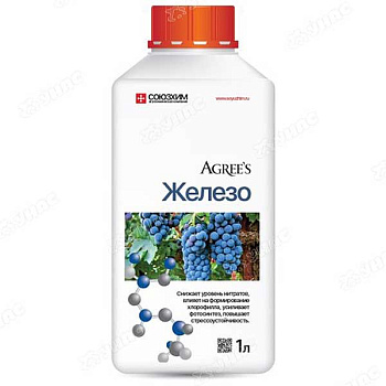 Удобрение жидкое 1л. ЖЕЛЕЗО Agrees х9 