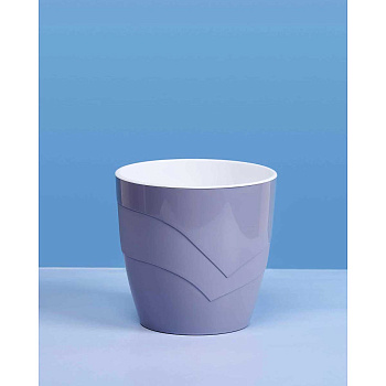 Кашпо "Грация" 2,8 Серый шёлк Пласт Авеню х9 