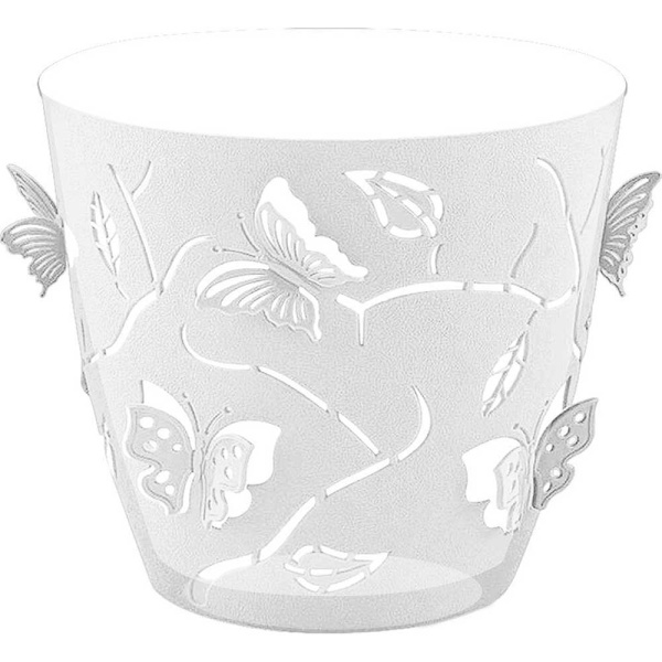 Горшок БАБОЧКИ со вст 1,4л прозрачный х10 