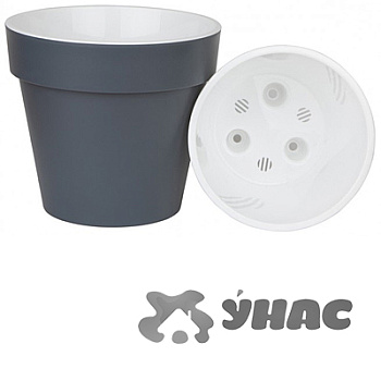 Горшок "Протея" 3,7л Антрацит ПР20-12Ливингрин(16) 