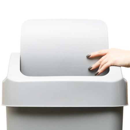 Контейнер для мусора Step 50 л с крышкой-маятником Серый