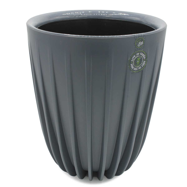 Горшок "СИГМА" 10,2л Антрацит СИ25-12 Ливингрин 
