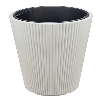 Кашпо СТРИП 30 л со вставкой Крем М3413 х1 