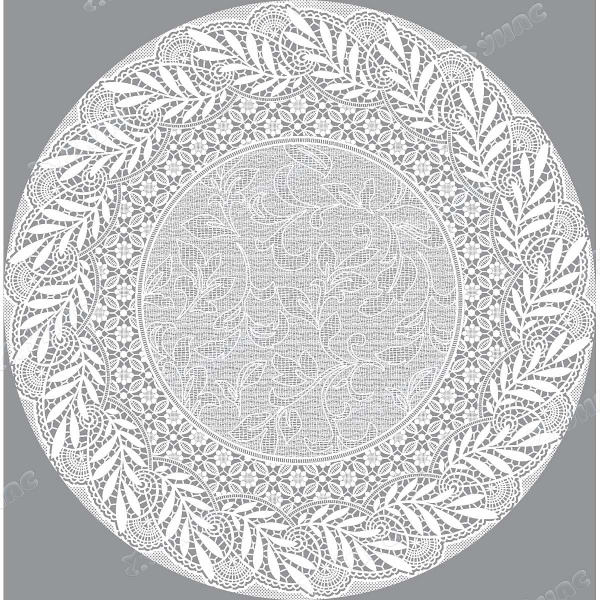 Салфетка 30*30 ажурная лейс круг перламутр LO-1007PU