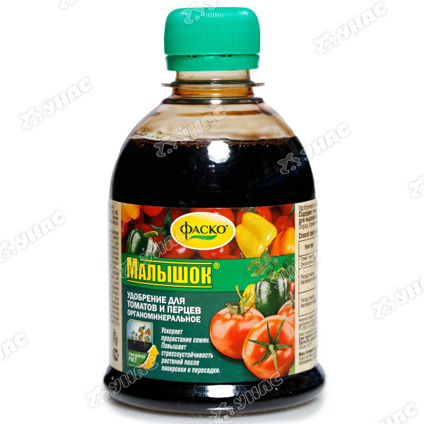 Удобрение жидкое Малышок 250мл для томатов и перцев ФАСКО (15) 