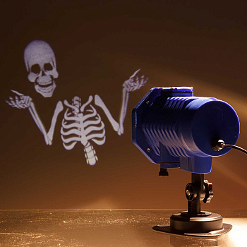 Проектор К266 3D цветной 8сменных карт., пульт в комплекте(смена режимов мигания). (можно испльзовать на улице)