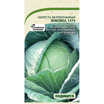 Капуста Зимовка белокочанная 0,5 гр Садовита Ц