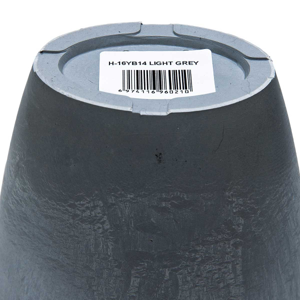 Вазон 0,8л светло-серый H-16YB14cc 