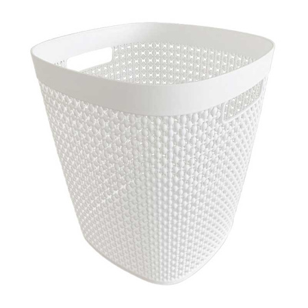 Корзина для бумаг Пирула 10л.белый М2500 х10