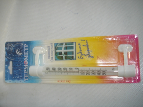 Термометр оконный Липучка (стекло) блистер Т-5