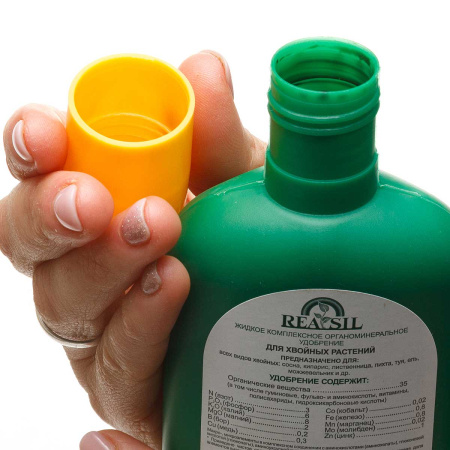 Удобрение комплексное органоминеральное для хвойных REASIL 0.25л СЖ без коробки 