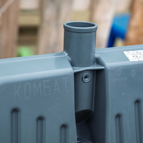 Лопата снеговая Комбат 430х370 д40 черная