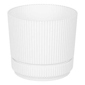 Кашпо СТРИП D140 1,3л с подставкой Белый М3246 х12 