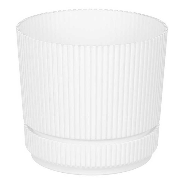 Кашпо СТРИП D140 1,3л с подставкой Белый М3246 х12 