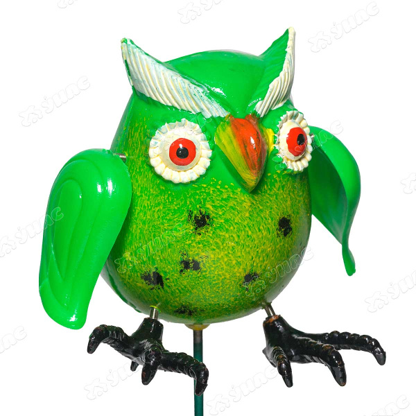 Штекер садовый Сова с пружинками NA2067 8*7см (576)